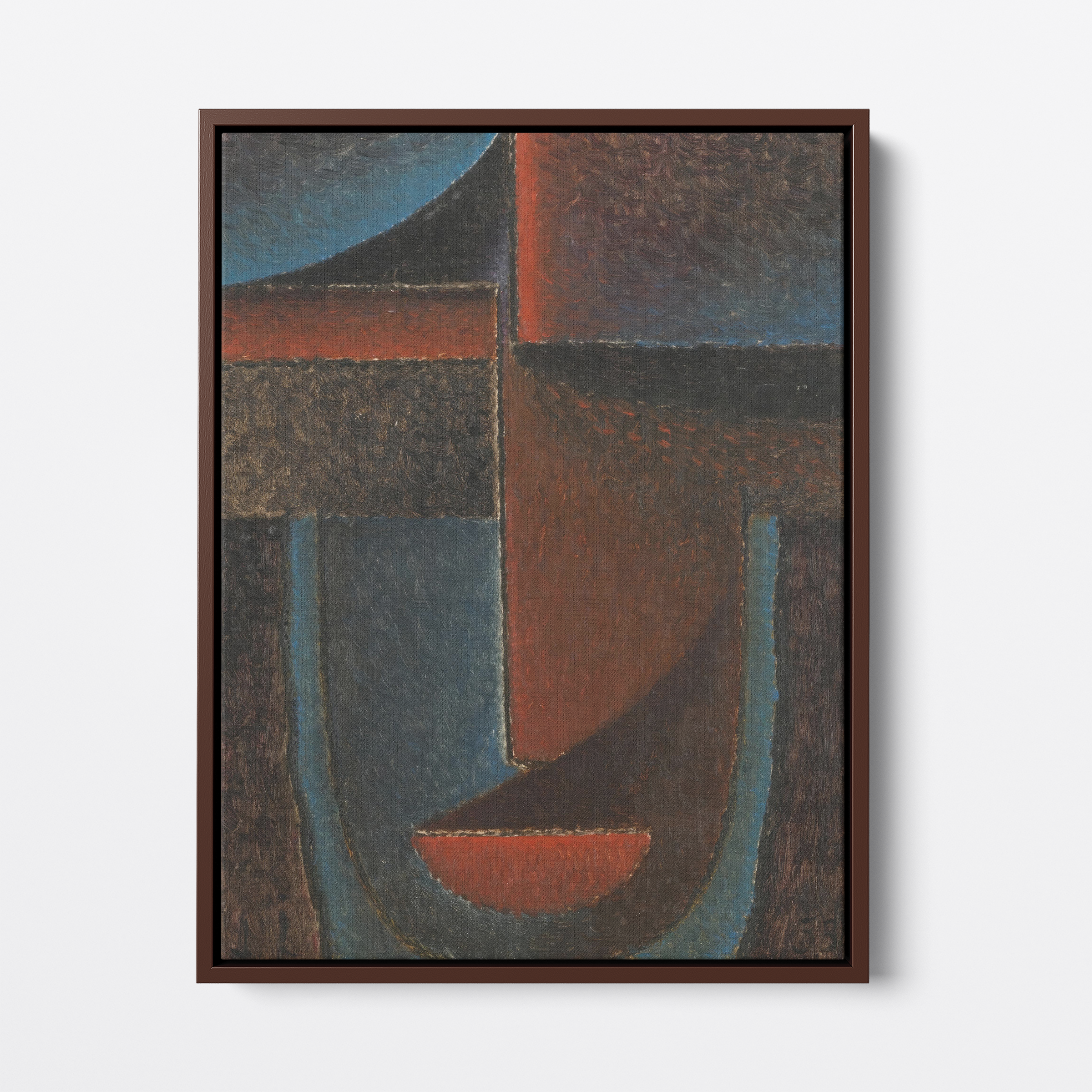 Abstract Head, Blue-Red