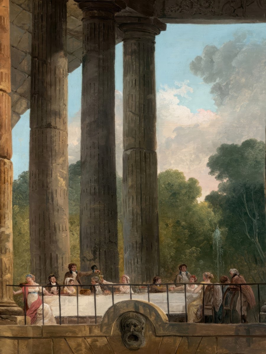 A Banquet in the Ruins of a Temple | Hubert Robert | Ave Legato Art Prints