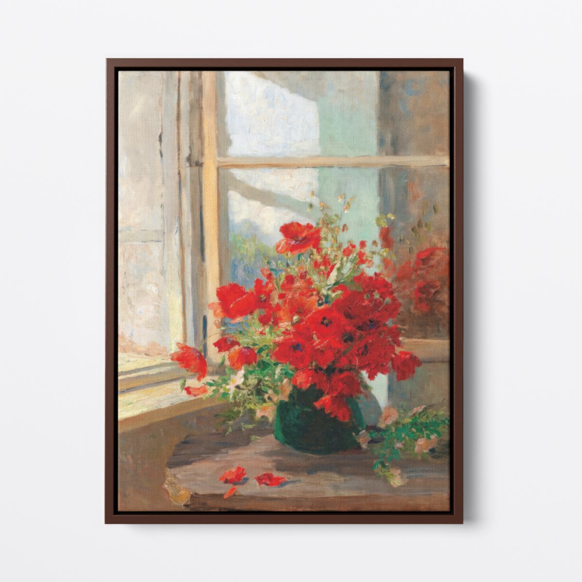 A Bouquet of Poppies by the Window | Olga Wisinger - Florian | Ave Legato Art Prints