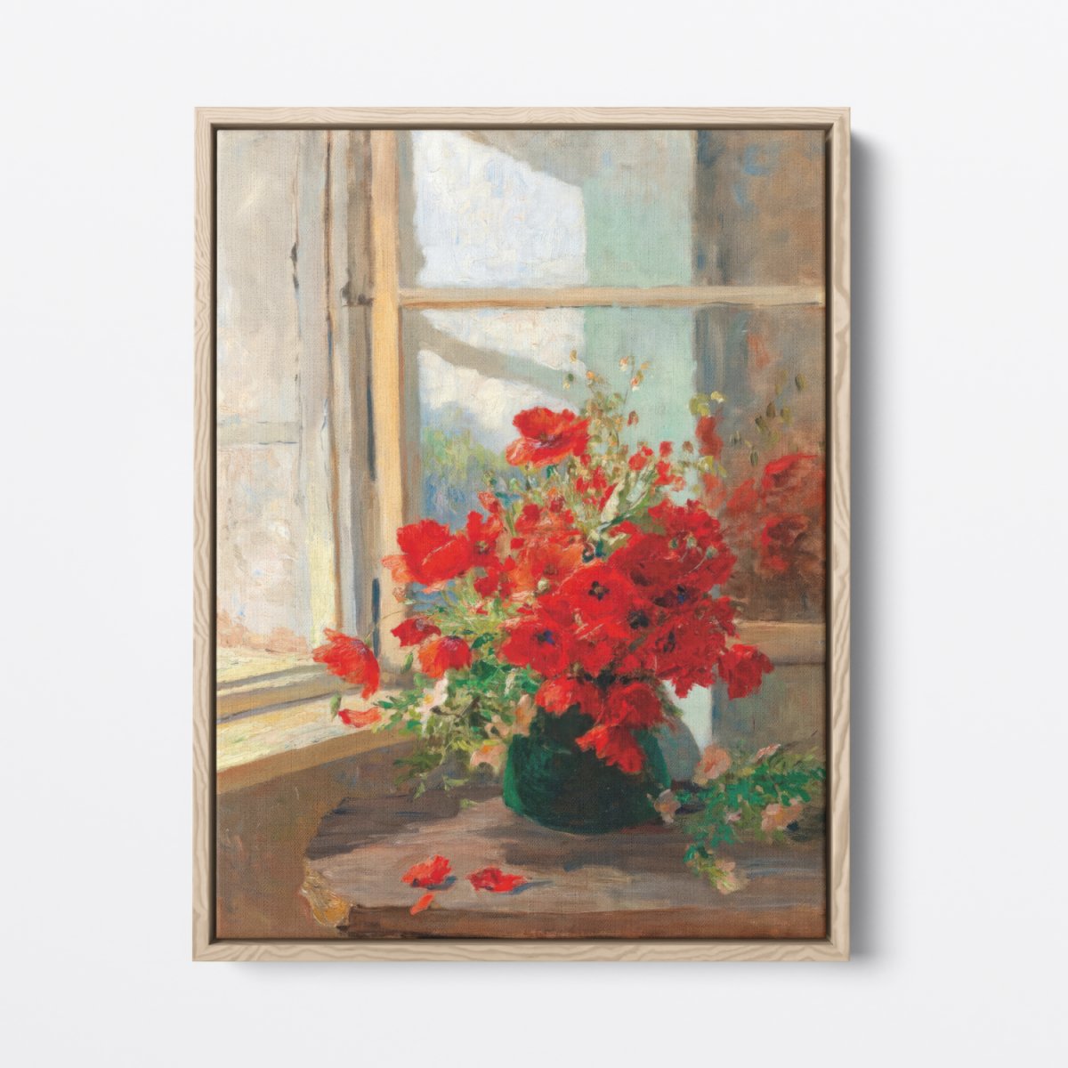 A Bouquet of Poppies by the Window | Olga Wisinger - Florian | Ave Legato Art Prints