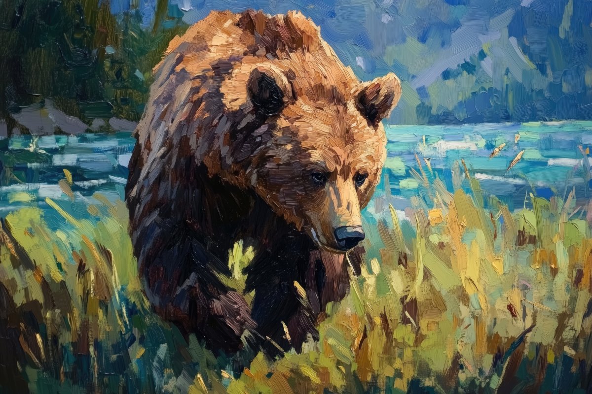 A Brown Bear | Ave Legato | Ave Legato Art Prints