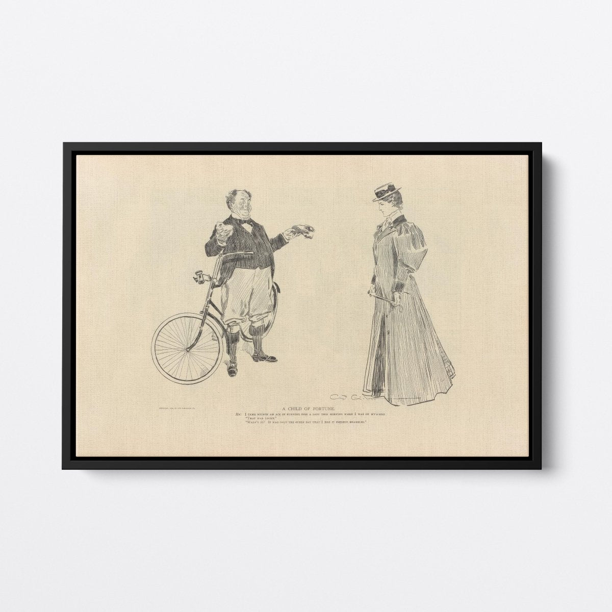 A Child of Fortune | Charles Dana Gibson | Ave Legato Art Prints