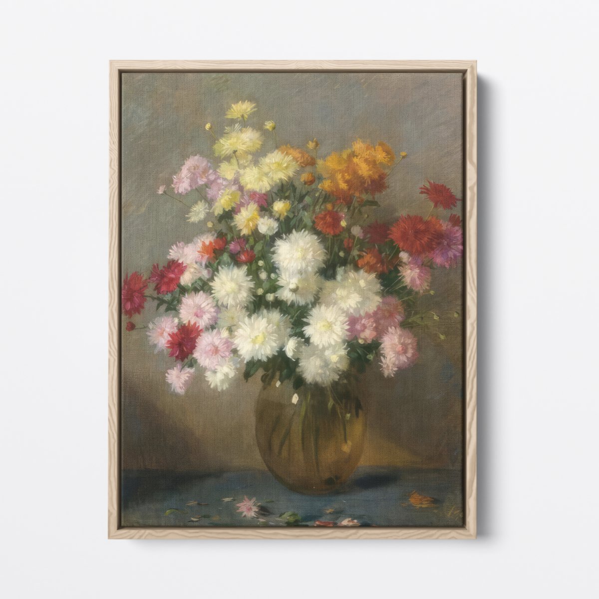 A Flower Still Life With Chrysanthemums | Salomon Garf | Ave Legato Art Prints