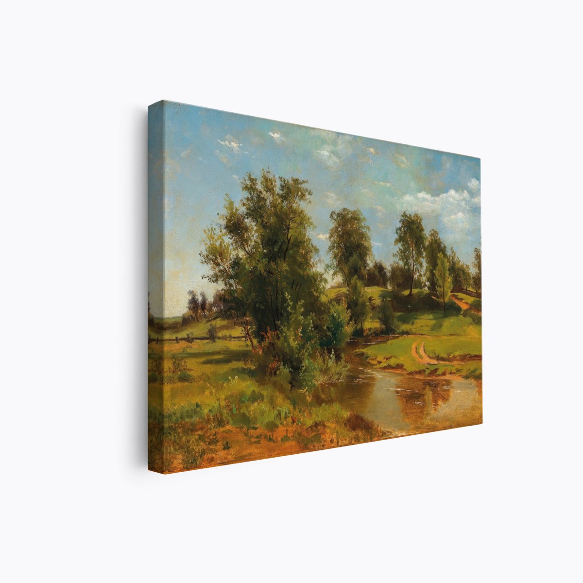 A Hilly Landscape with Creek | Tina Blau | Ave Legato Art Prints