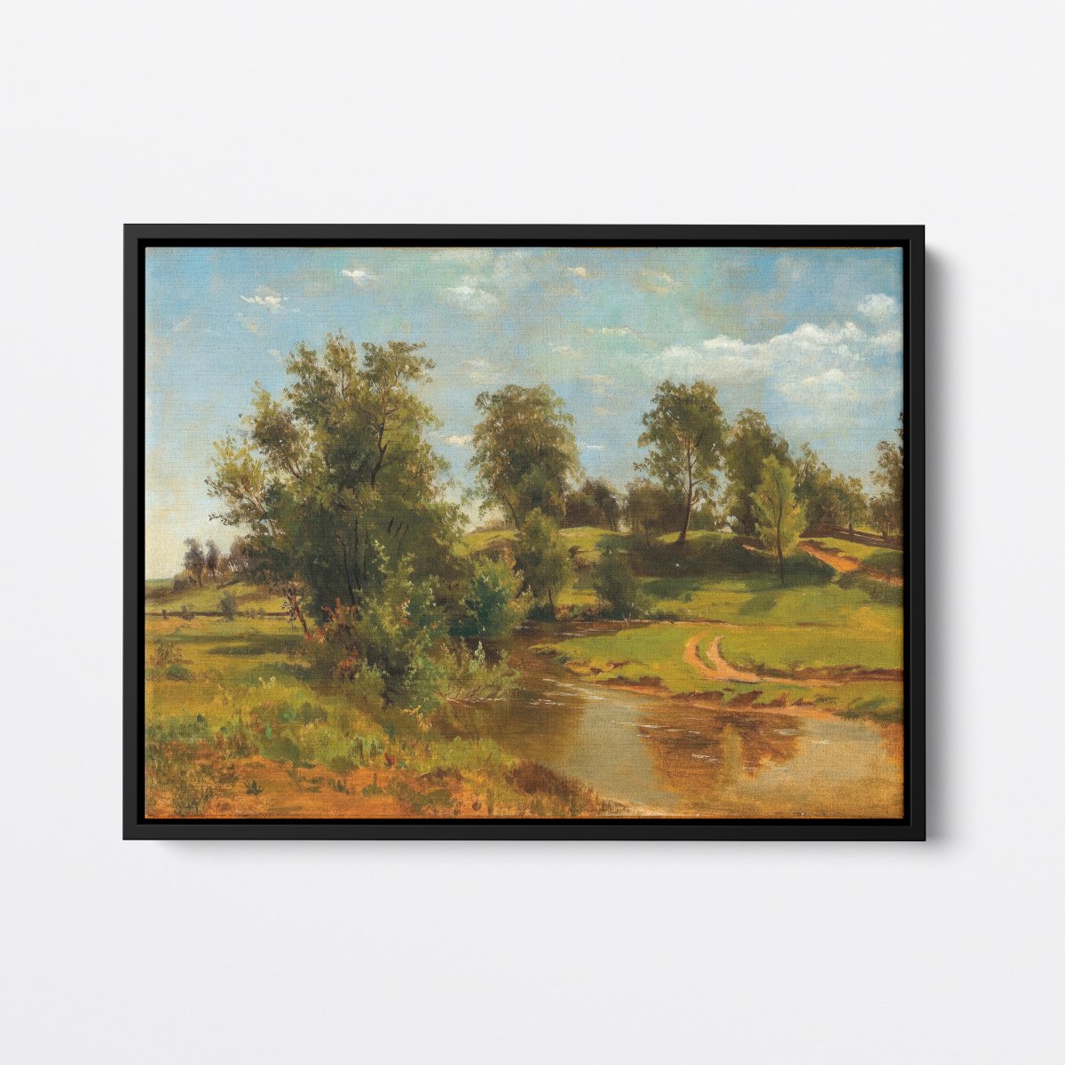 A Hilly Landscape with Creek | Tina Blau | Ave Legato Art Prints