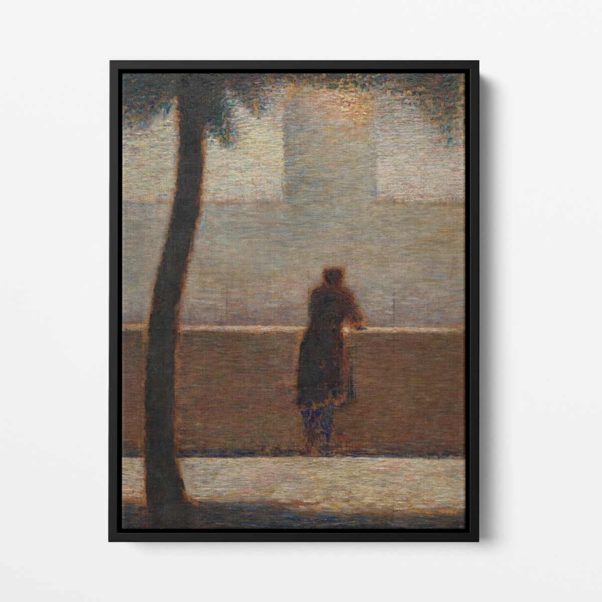 A Man Leaning On A Parapet | Georges Seurat | Ave Legato Art Prints