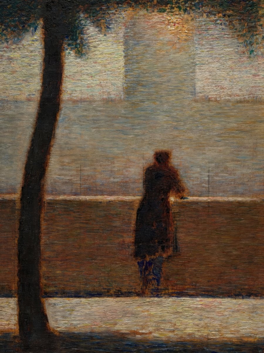 A Man Leaning On A Parapet | Georges Seurat | Ave Legato Art Prints