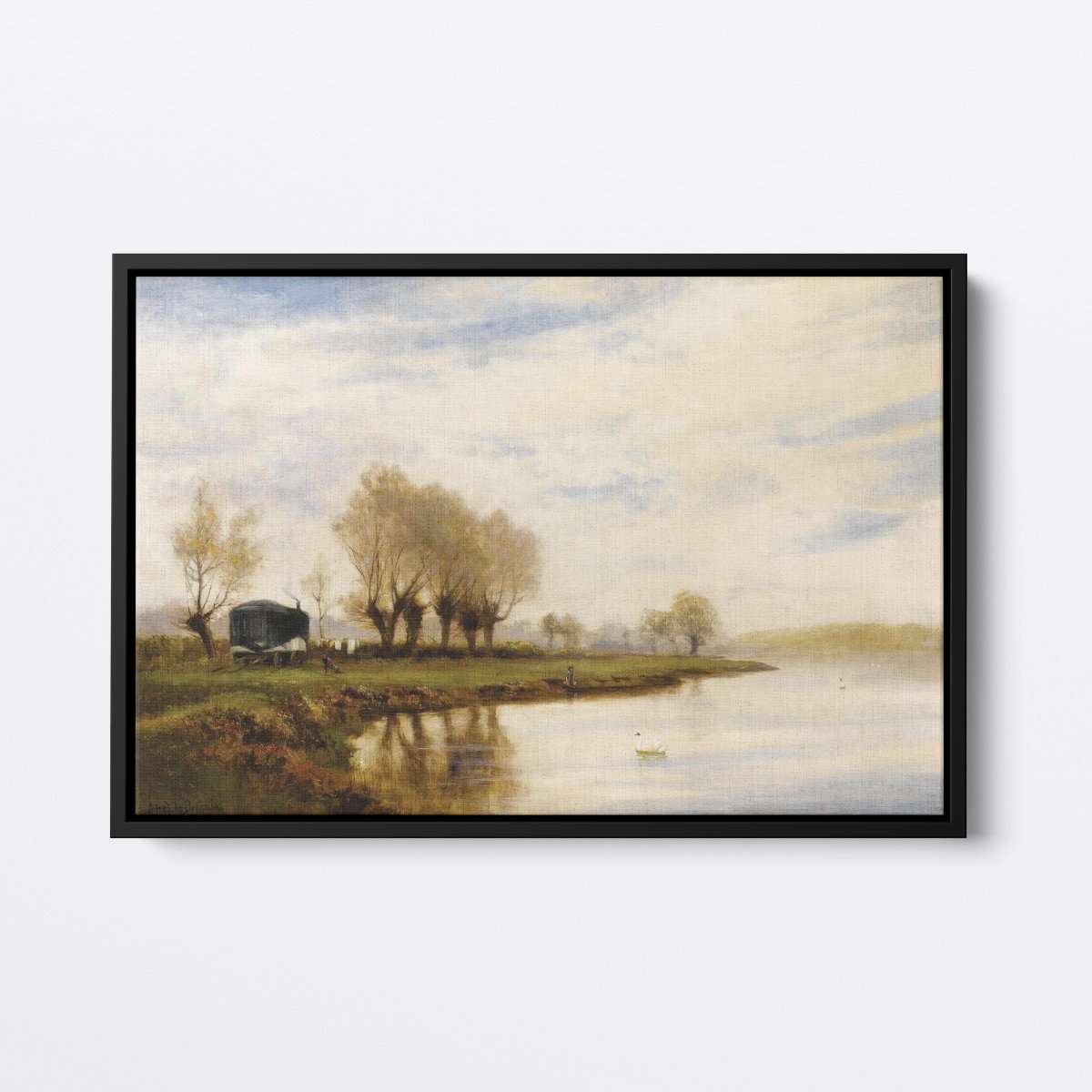 A Misty Morning, The Tow Path | Alfred de Bréanski | Ave Legato Art Prints