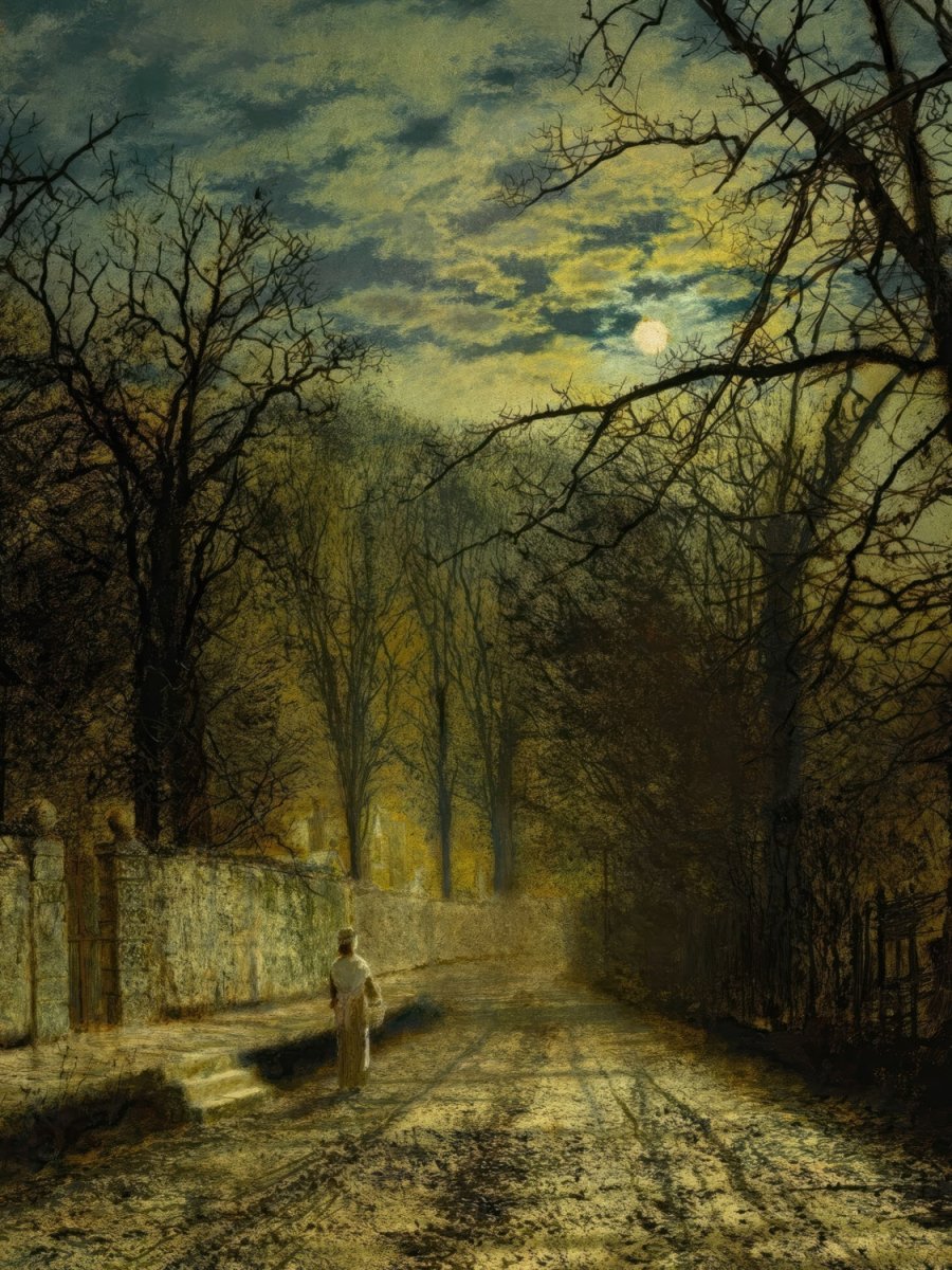 A Moonlit Street | John Grimshaw | Ave Legato Art Prints