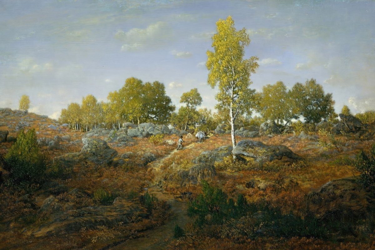 A Path Among the Rocks (Fontainbleau) | Theodore Rousseau | Ave Legato Art Prints