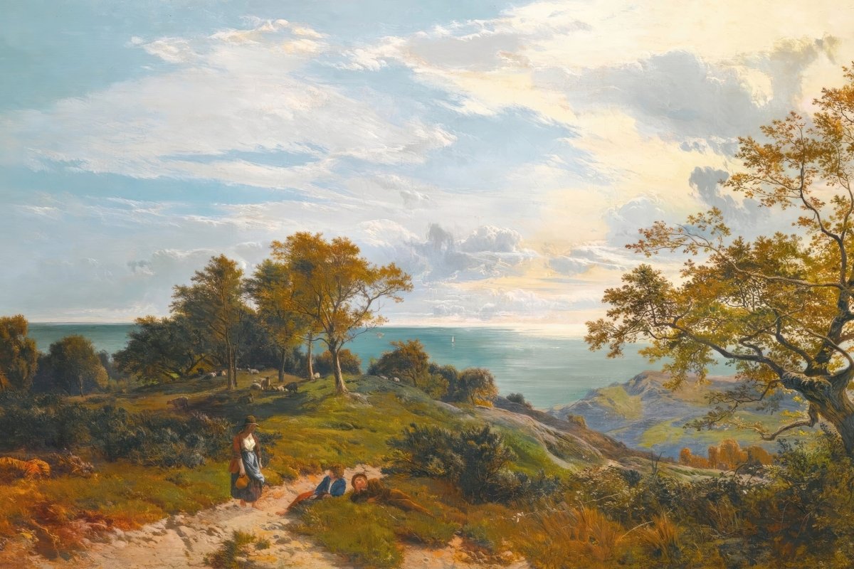 A Peep at the Sea, Fairlight Glen | Sidney Percy | Ave Legato Art Prints