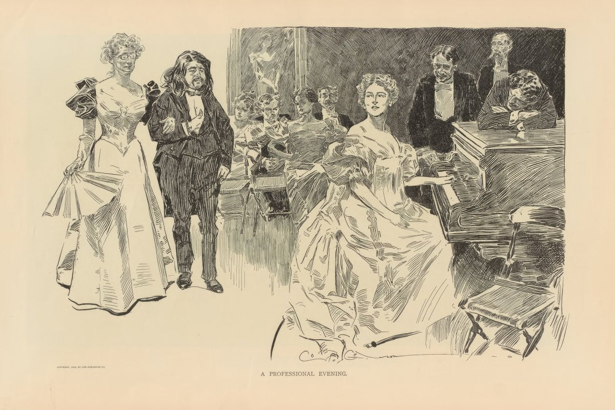 A Professional Evening | Charles Dana Gibson | Ave Legato Art Prints