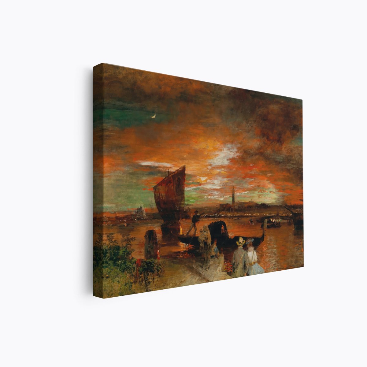 A Scene at Dusk in Venice | Oswald Achenbach | Ave Legato Art Prints