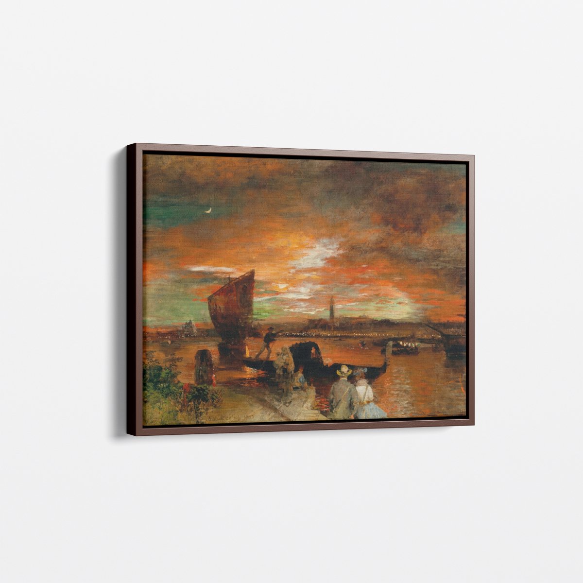 A Scene at Dusk in Venice | Oswald Achenbach | Ave Legato Art Prints