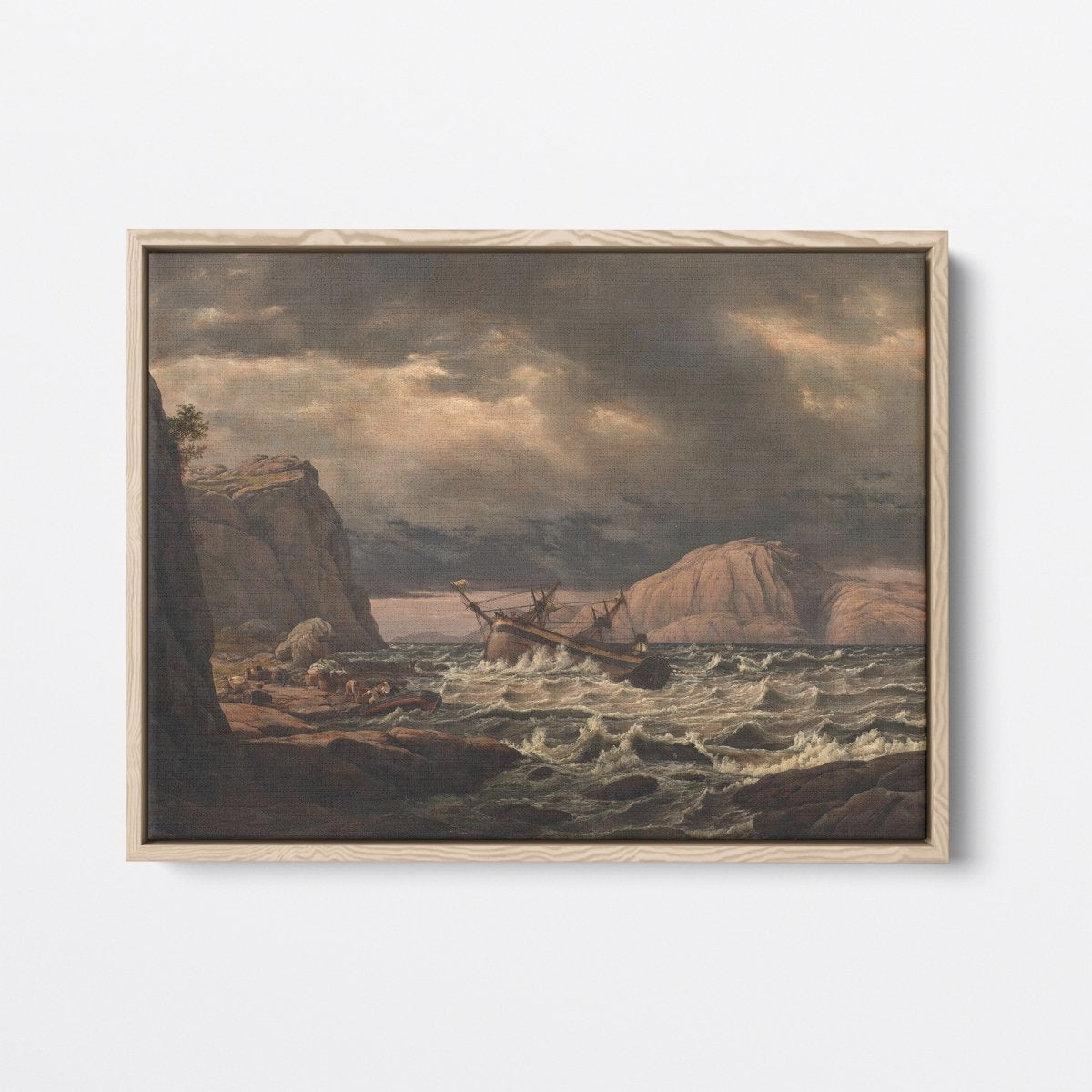 A Shipwreck on the Coast of Norway | Christian Dahl | Ave Legato Art Prints