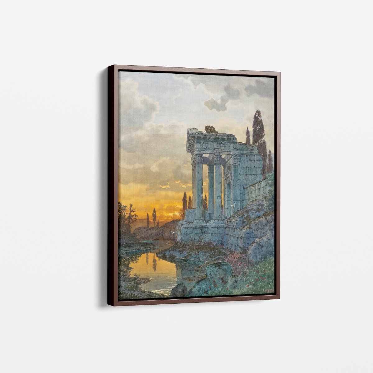 A Southern Landscape with Ruins | Ferdinand Knab | Ave Legato Art Prints