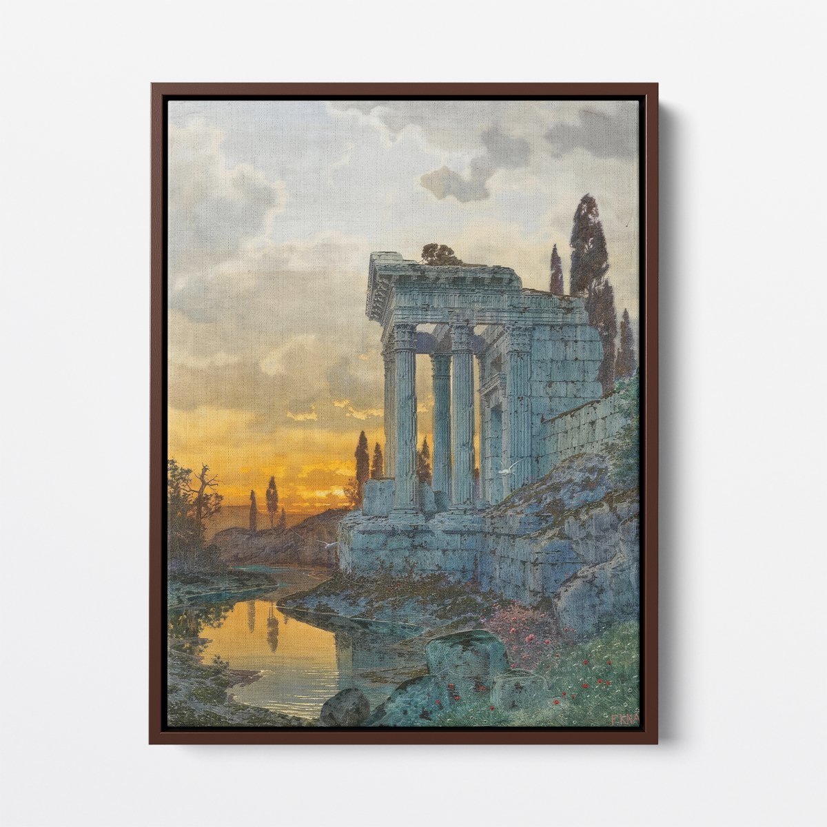 A Southern Landscape with Ruins | Ferdinand Knab | Ave Legato Art Prints