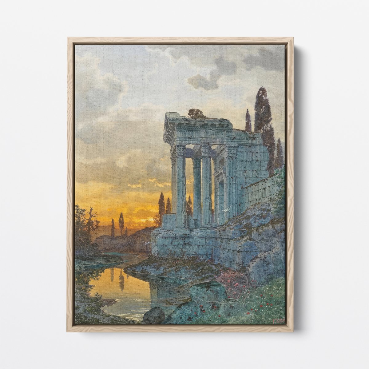 A Southern Landscape with Ruins | Ferdinand Knab | Ave Legato Art Prints