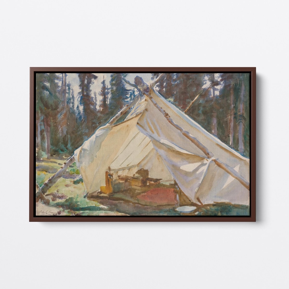 A Tent in the Rockies | John Sargent | Ave Legato Art Prints