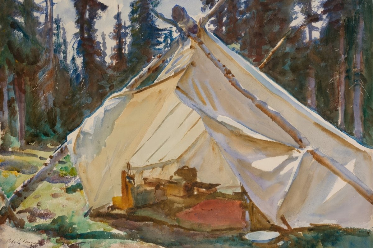 A Tent in the Rockies | John Sargent | Ave Legato Art Prints