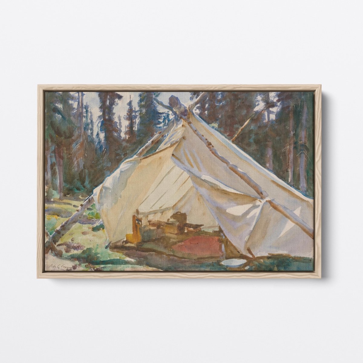 A Tent in the Rockies | John Sargent | Ave Legato Art Prints