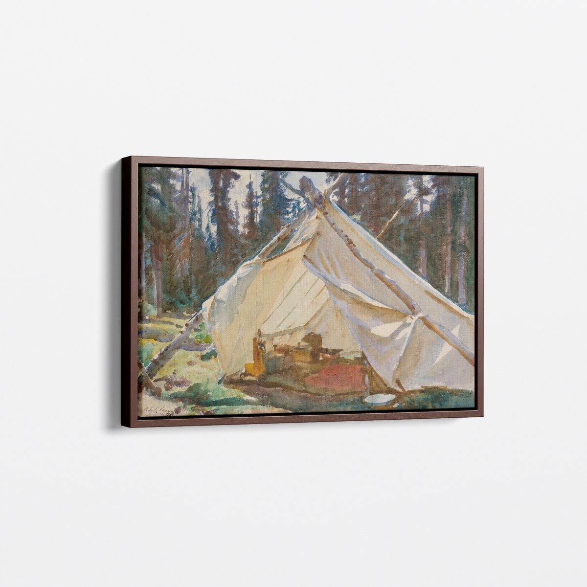 A Tent in the Rockies | John Sargent | Ave Legato Art Prints