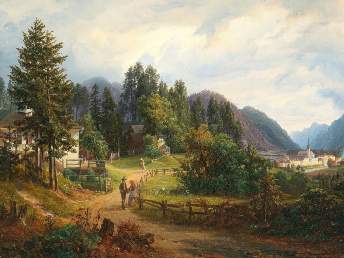 A View of Bad Ischl | Anton Schiffer | Ave Legato Art Prints