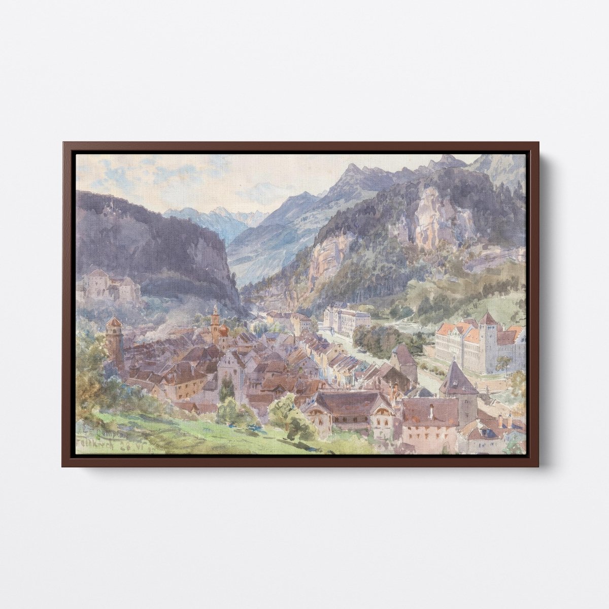 A View of the Town Feldkirch | Edward Compton | Ave Legato Art Prints