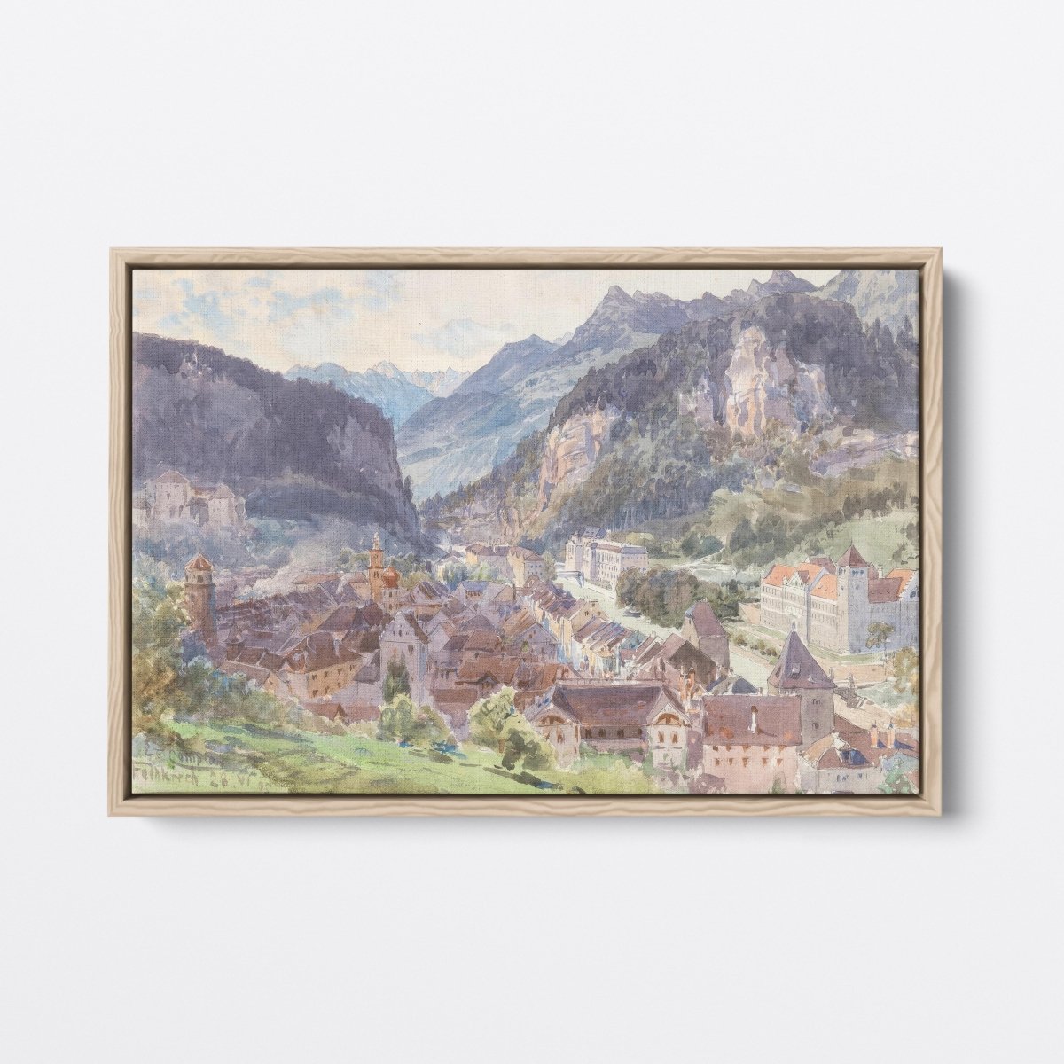 A View of the Town Feldkirch | Edward Compton | Ave Legato Art Prints