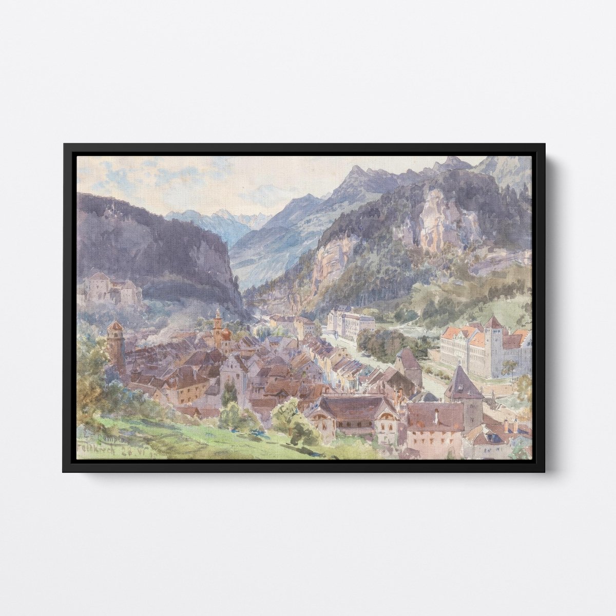 A View of the Town Feldkirch | Edward Compton | Ave Legato Art Prints