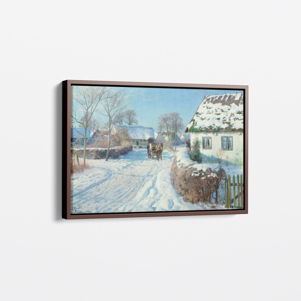 A Village In the Snow | Peder Monsted | Ave Legato Art Prints