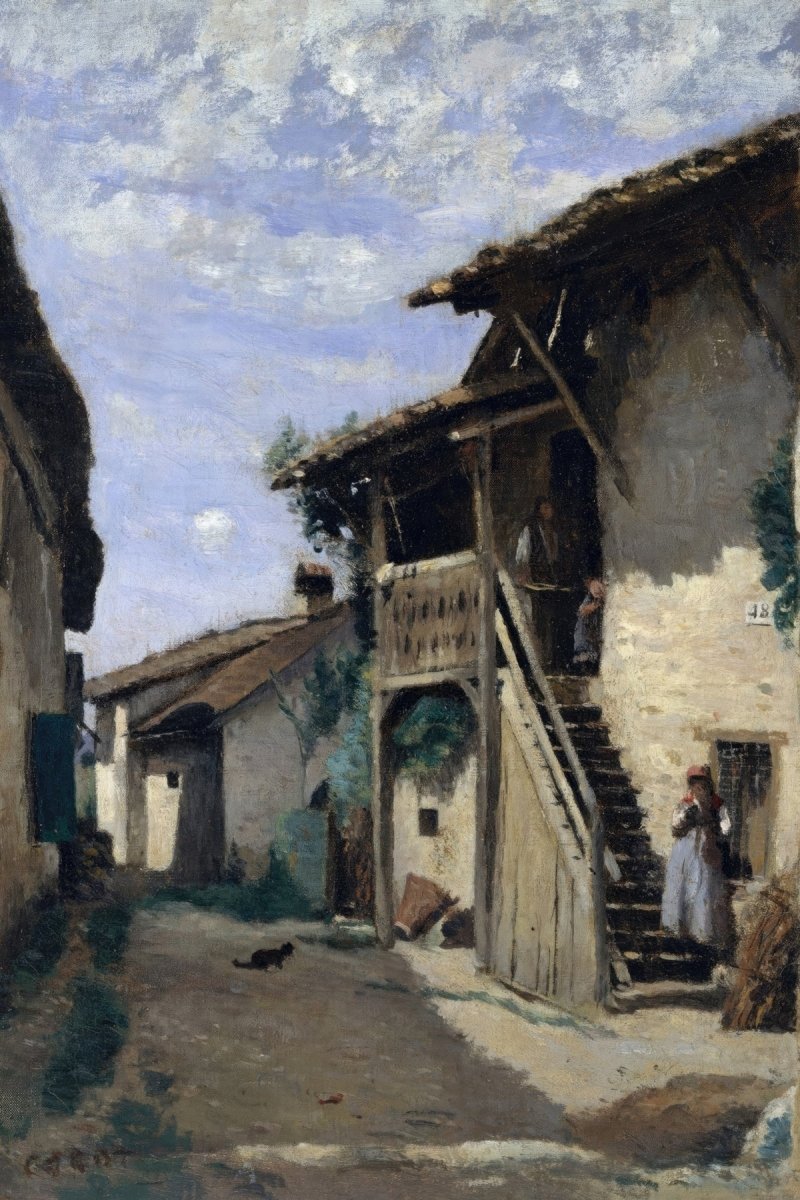 A Village Street: Dardagny | J.B.C. Corot | Ave Legato Art Prints