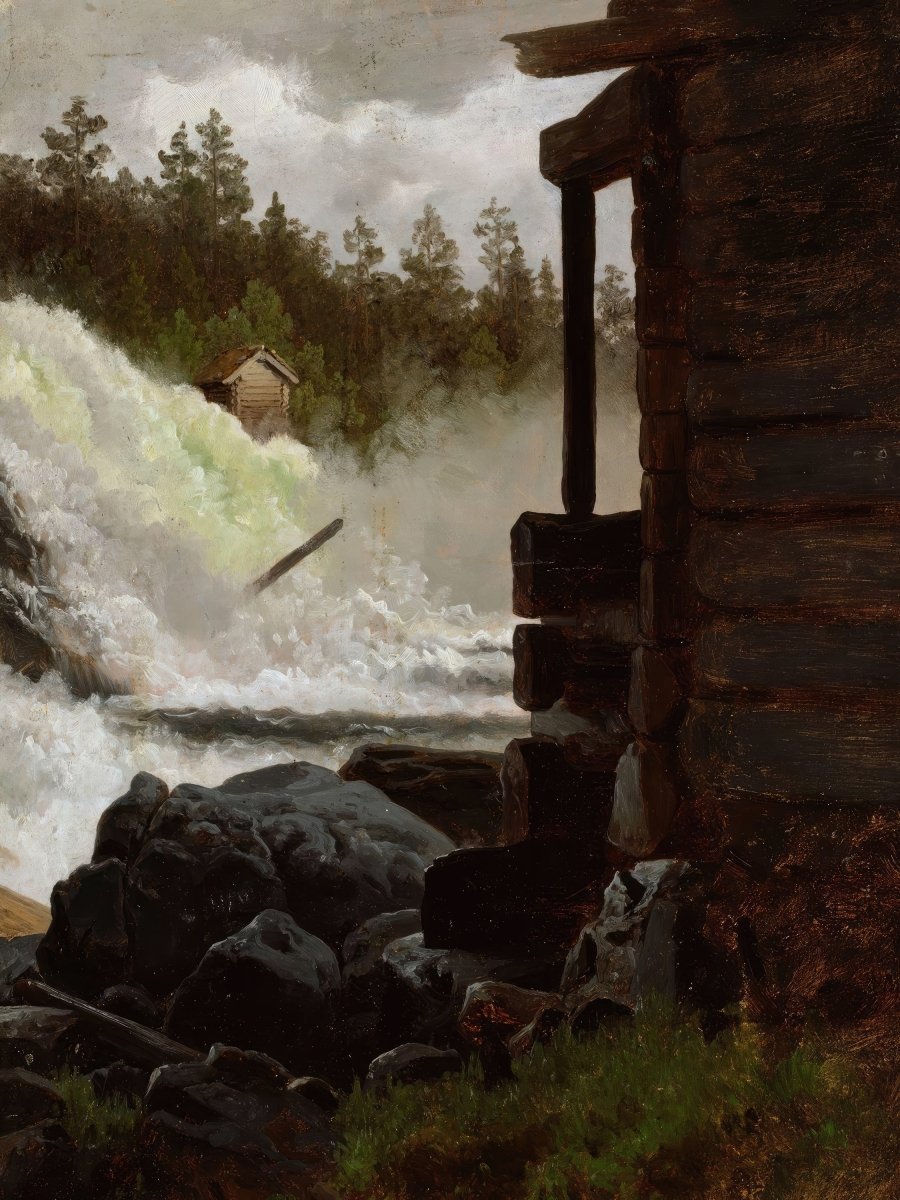 A Waterfall | Adolph Tidemand | Ave Legato Art Prints