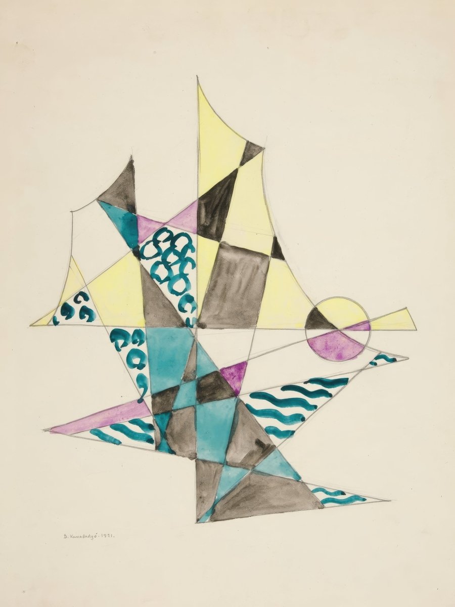 Abstraction Based on Sails I | David Kakabadze | Ave Legato Art Prints