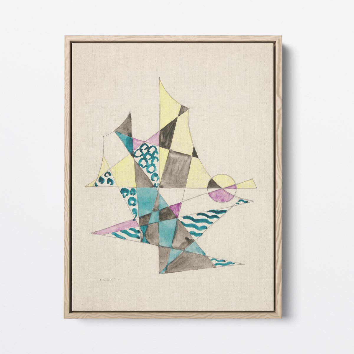 Abstraction Based on Sails I | David Kakabadze | Ave Legato Art Prints