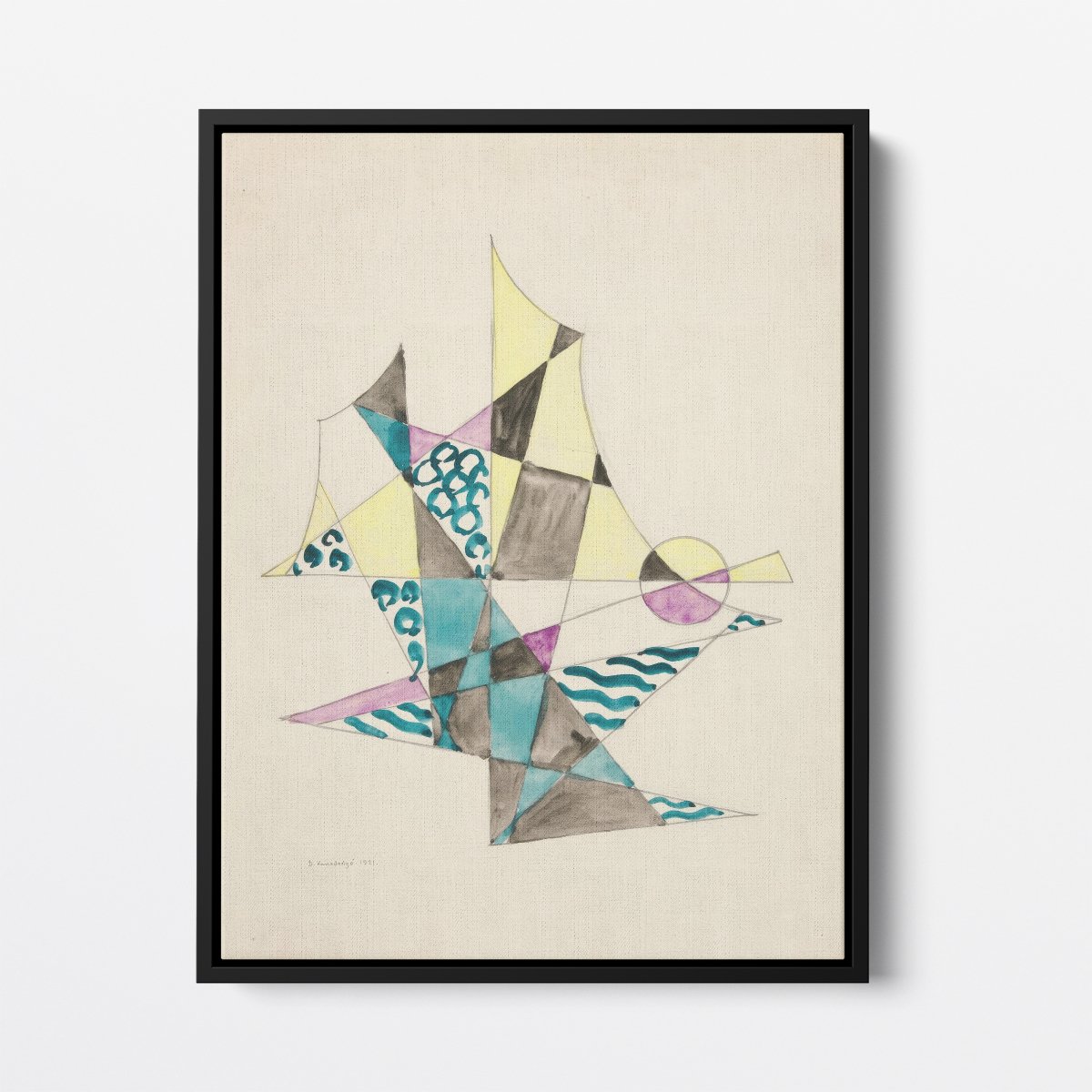 Abstraction Based on Sails I | David Kakabadze | Ave Legato Art Prints