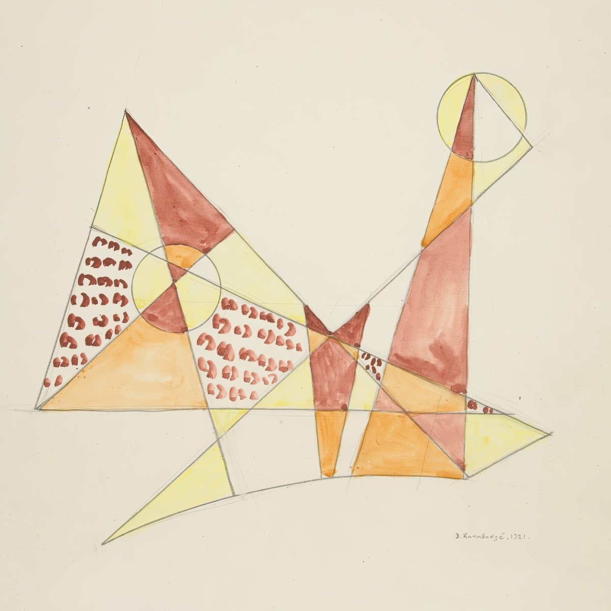Abstraction Based on Sails, III | David Kakabadze | Ave Legato Art Prints