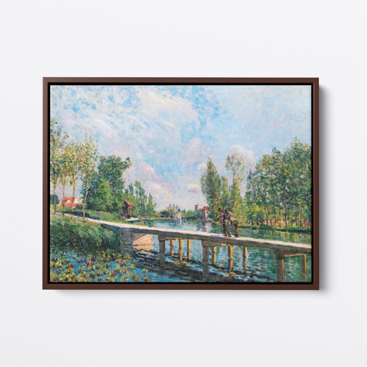 Across the River | Alfred Sisley | Ave Legato | Canvas Art Prints | Vintage Artwork
