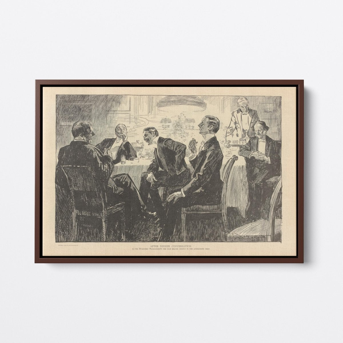 After Dinner Conversation | Charles Dana Gibson | Ave Legato Art Prints