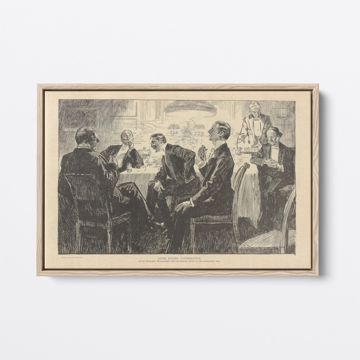 After Dinner Conversation | Charles Dana Gibson | Ave Legato Art Prints