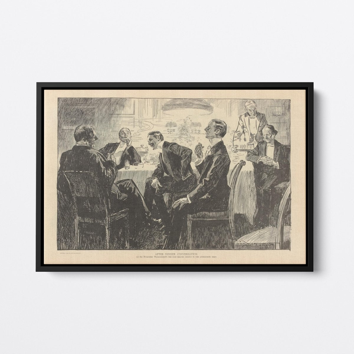 After Dinner Conversation | Charles Dana Gibson | Ave Legato Art Prints