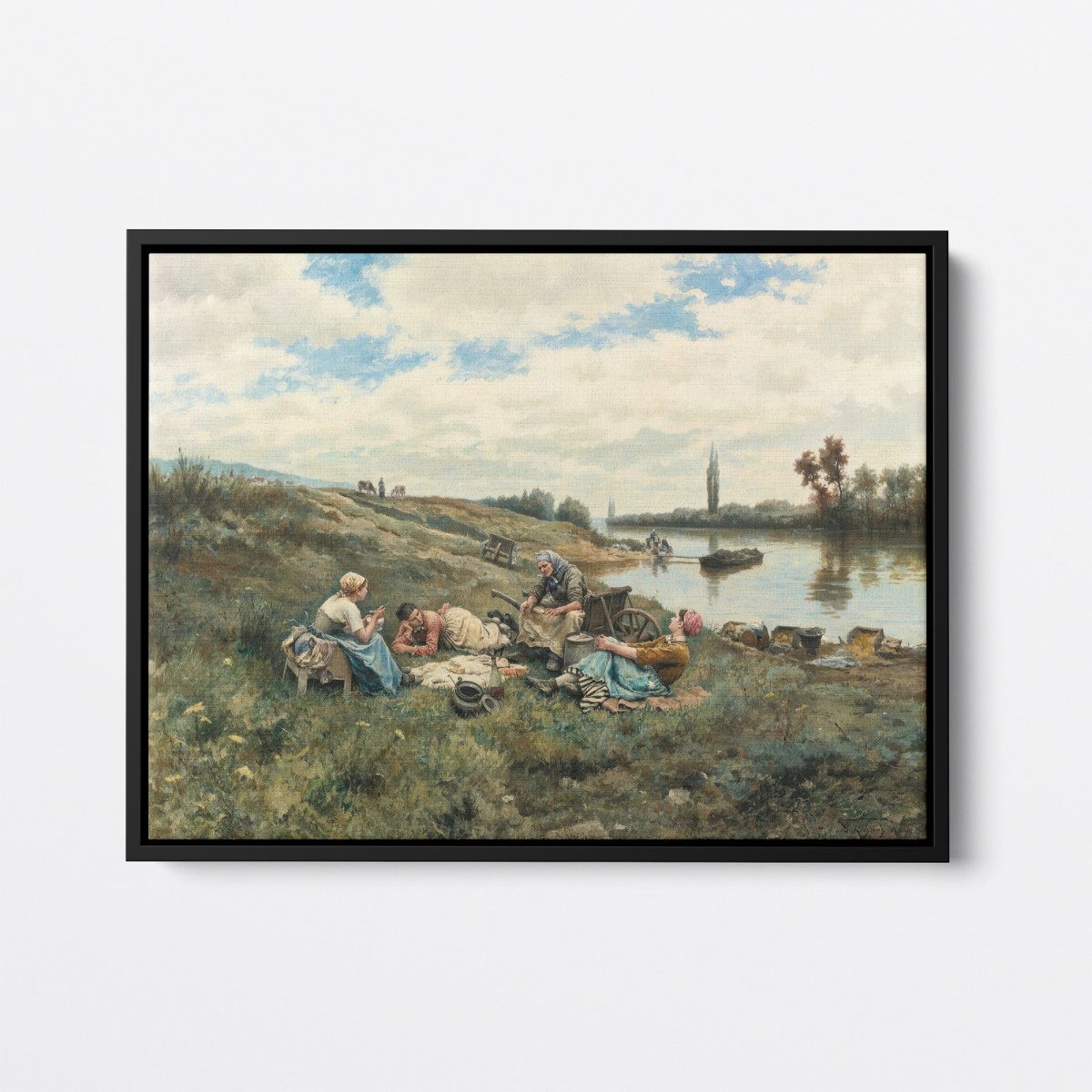 After Lunch, Banks of the Seine | Daniel Knight | Ave Legato Art Prints