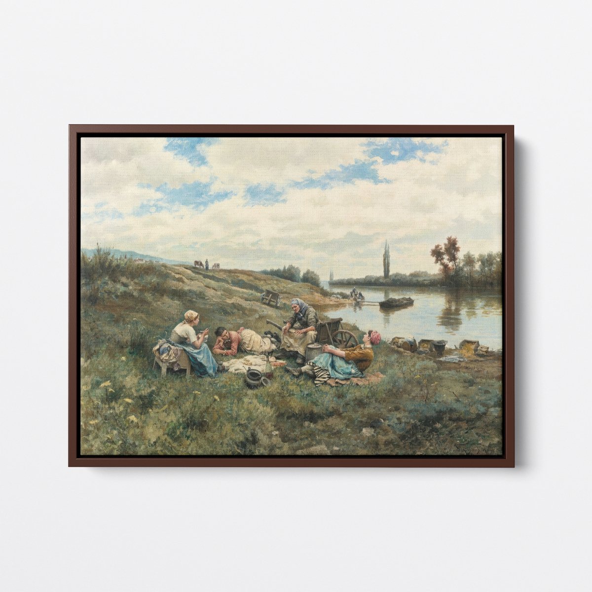 After Lunch, Banks of the Seine | Daniel Knight | Ave Legato Art Prints