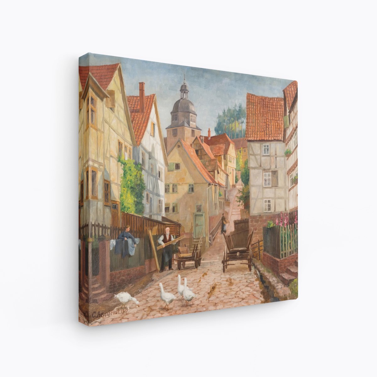 Alley in Historic Marburg Town | Karl Armbrust | Ave Legato Art Prints