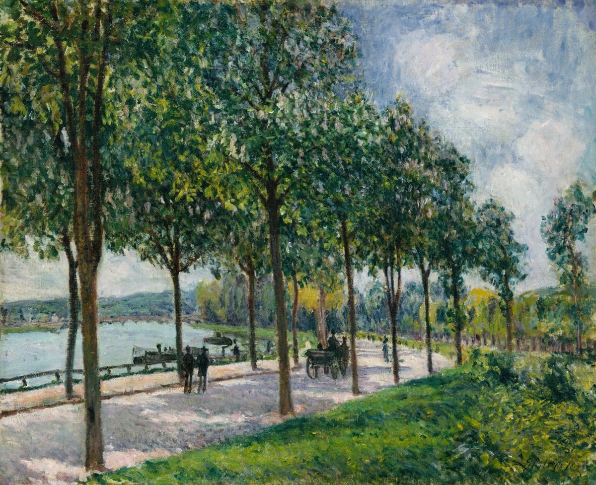 Alley of Chestnut Trees | Alfred Sisley | Ave Legato Art Prints