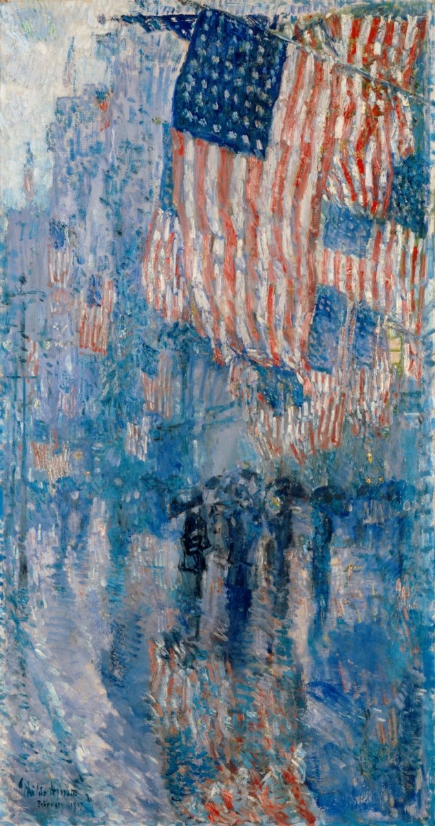 American Avenue in the Rain | Childe Hassam | Ave Legato Art Prints