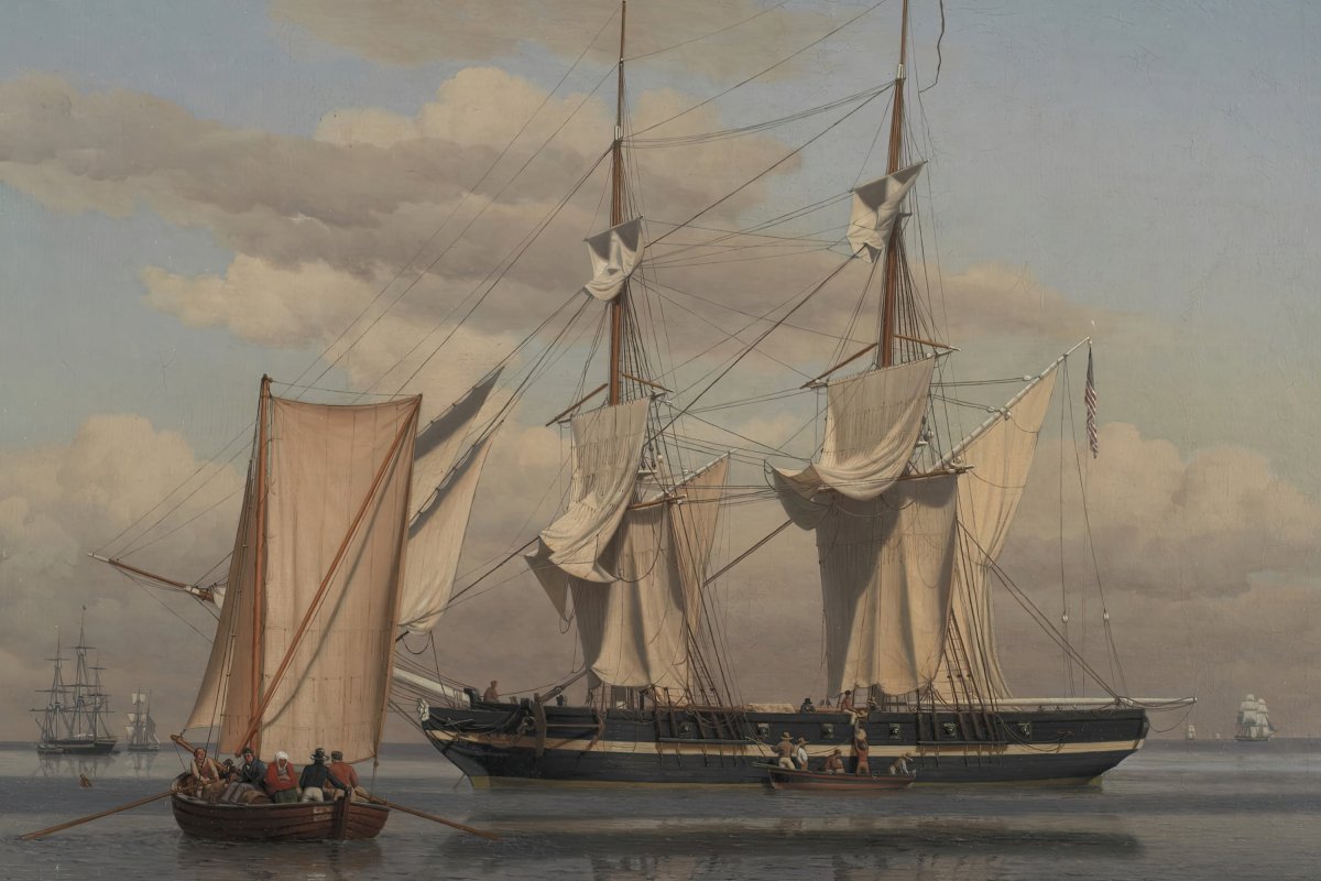 An American Naval Brig | Christoffer Eckersberg | Ave Legato Art Prints