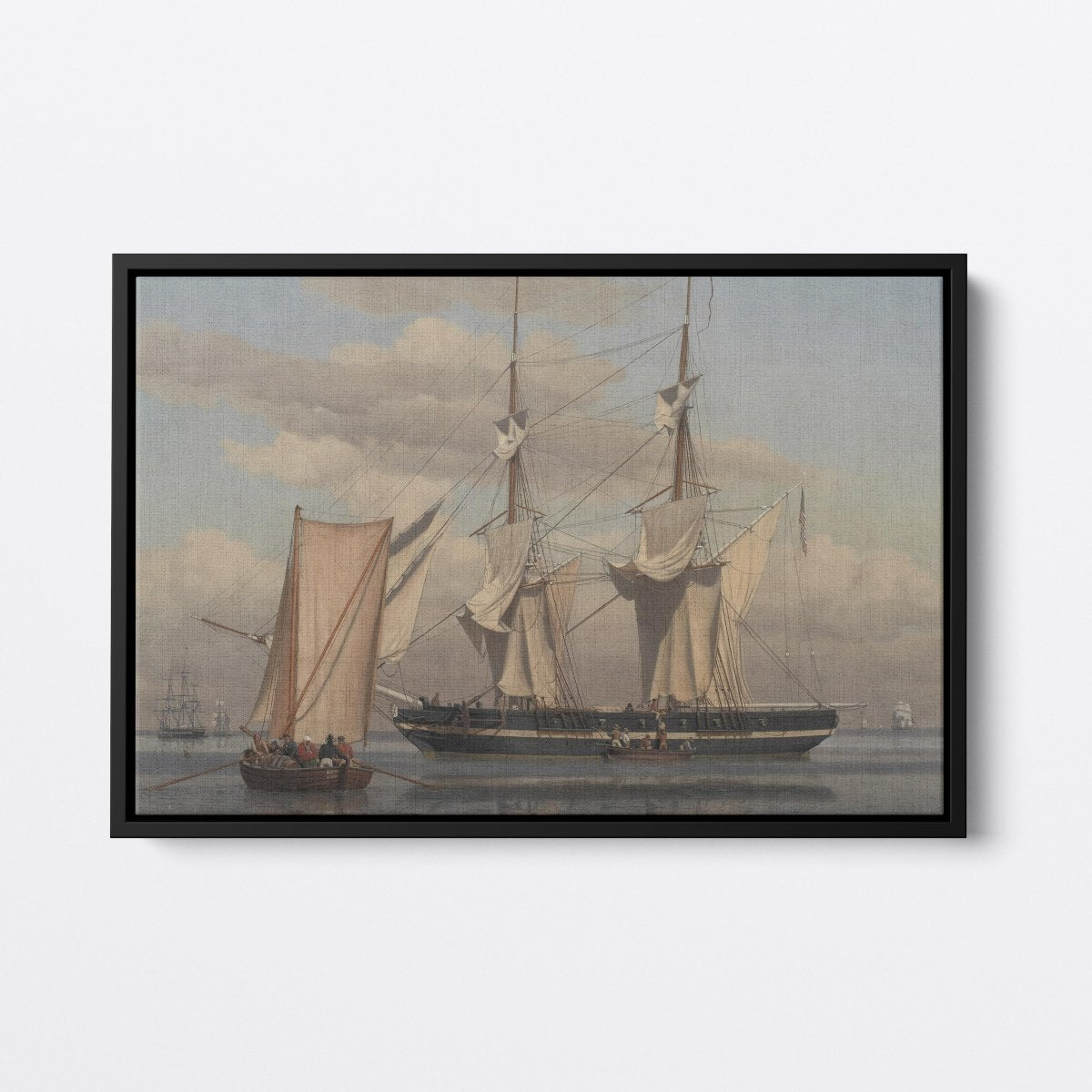 An American Naval Brig | Christoffer Eckersberg | Ave Legato Art Prints