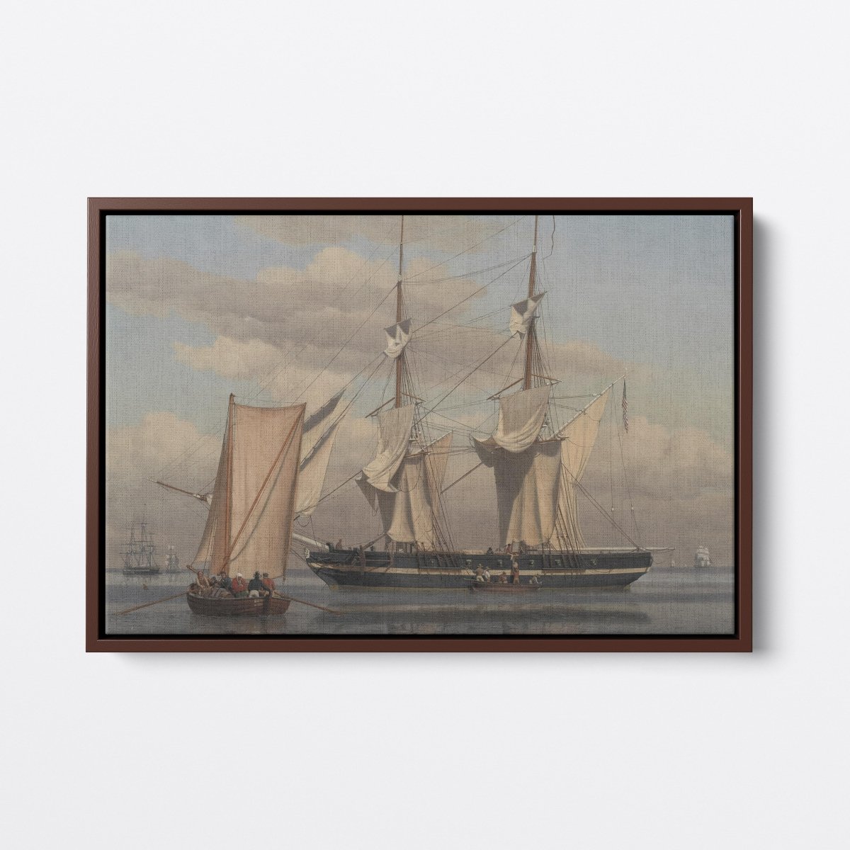 An American Naval Brig | Christoffer Eckersberg | Ave Legato Art Prints