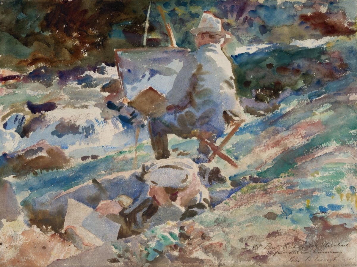 An Artist at His Easel | John Sargent | Ave Legato Art Prints